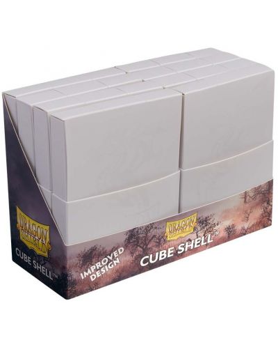 Кутии за карти Dragon Shield Cube Shell - Ashen White (8 бр.) - 1